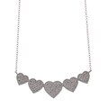 Sterling Silver 1/3ct TDW Diamond Heart Necklace (H-I, I2)