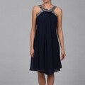 Scarlett Women's Navy Silver Beaded Dress