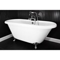 Spa Collection 73-inch Double-ended Clawfoot Tub and Faucet Pack