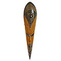 Sese Wood 'Cat Warrior' African Mask (Ghana)