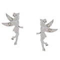 Disney's Tinkerbell Sterling Silver AB Cubic Zirconia Earrings