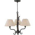 Sausalito 3-light Mocha Tan Chandelier
