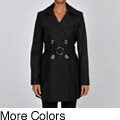 Via Spiga Women's Lightweight Wool-blend Crepe Trench Coat