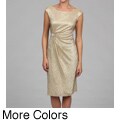 Connected Apparel Women's Ruche Waistline Dress