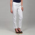 Calvin Klein Women's White Faux Pocket Pants