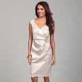 London Times Women's Fawn Cap-sleeve Dress