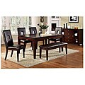 Wayne 9-piece Bi-cast Leather Dining Set