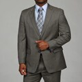 Tommy Hilfiger Men's Olive Glen Plaid 2-button Wool Suit