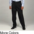 Eddie Domani Men's Pleated Button Tab Dress Pants