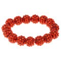 Red Acrylic Crystal Stretch Bracelet