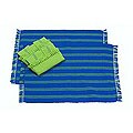 Set of 2 Cotton 'Salvador Sky' Placemats and Napkins (El Salvador)