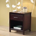 Nevis Charging Station Nightstand in Espresso