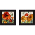 Lanie Loreth 'Poppy Splendor SquareII and III' Framed Print Art