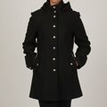 MICHAEL Michael Kors Women's Wool Blend Single Breasted Hooded Coat