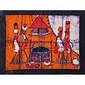 Cotton 'At the Well' Wax Batik Tapestry (Mozambique)