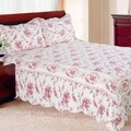 Shabby Chic Vintage Rose King-size Quilt Set