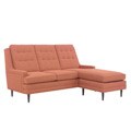 Sectional Sofa with Reversible Chaise Ottoman