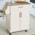 Two-door Granite Top Kitchen Island