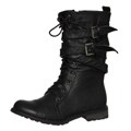 Groove Women's 'Canyon' Black Belted Boots FINAL SALE