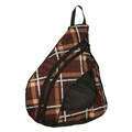 Granite Canyon Brown Plaid 21-inch Sling Backpack