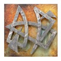 Hand-painted Astoria Metal Wall Decor