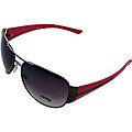 Women's Pink Metal Aviator Sunglasses