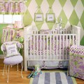 My Baby Sam Sweet Pea 4-piece Crib Bedding Set