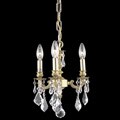 Crystal 3-light French Gold Chandelier