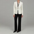 Kasper Women's Cream/ Black Three-piece Suit