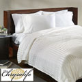 Chrysalife Silk-filled Stripe Jacquard Silk Queen-size Comforter