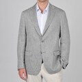 Daniel Hechter Men's Black/ White Linen Blazer