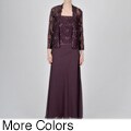 Ignite Evening Women's Lace Jacket Dress