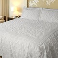 Lara White Queen-size Bedspread