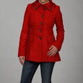 Jessica Simpson Women's Crimson Red Wool Coat FINAL SALE