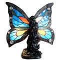 Tiffany Style Fairy Accent Antique Bronze Lamp
