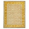 Handmade Majestic Beige/ Light Gold N. Z. Wool Rug (7'6 x 9'6)