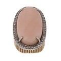 14k Yellow Gold 5/8ct TDW Diamond and Coral Estate Ring (J-K, SI1-SI2)