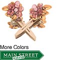 Ardent Designs Purple Luster Floral Hair Clips