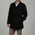 Cole Haan Men's Black Wool Blend Button-front Coat FINAL SALE