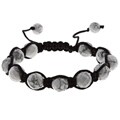 Gem Jolie Howlite Bead Black Macrame Bracelet