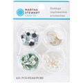 Martha Stewart Crystal Sterling Doily Lace Findings (Pack of 425)
