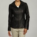 Cole Haan Women's Lambskin Stitch Detail Jacket FINAL SALE