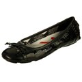 AK Anne Klein Sport Women's 'Buttons' Black Bow Flats
