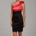 Jax Women's Black/ Plumber Embellished Shoulder Dress