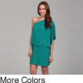 Jessica Simpson Women's Tapenade One-shoulder Dress