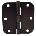 GlideRite 3.5-inch x 5/8-inch Radius Oil Rubbed Bronze Door Hinges (Case of 24)
