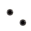 14k Yellow Gold 4ct TDW Black Diamond Stud Earrings