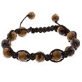 Gem Jolie Tiger's Eye Macrame Bead Bracelet