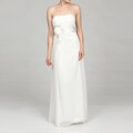 Hailey by Adrianna Papell Women's Ivory Chiffon Babydoll Gown