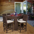 Olivia 7-piece Wicker Bar Set